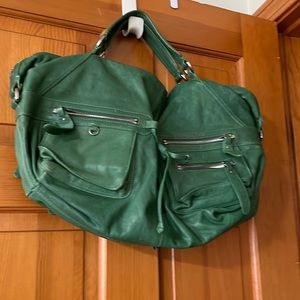 Green Andrew Marc leather bag